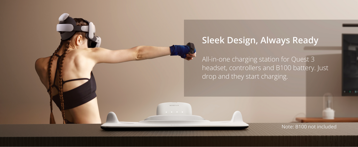 BOBOVR Quest 3 All-in-One Charging Dock