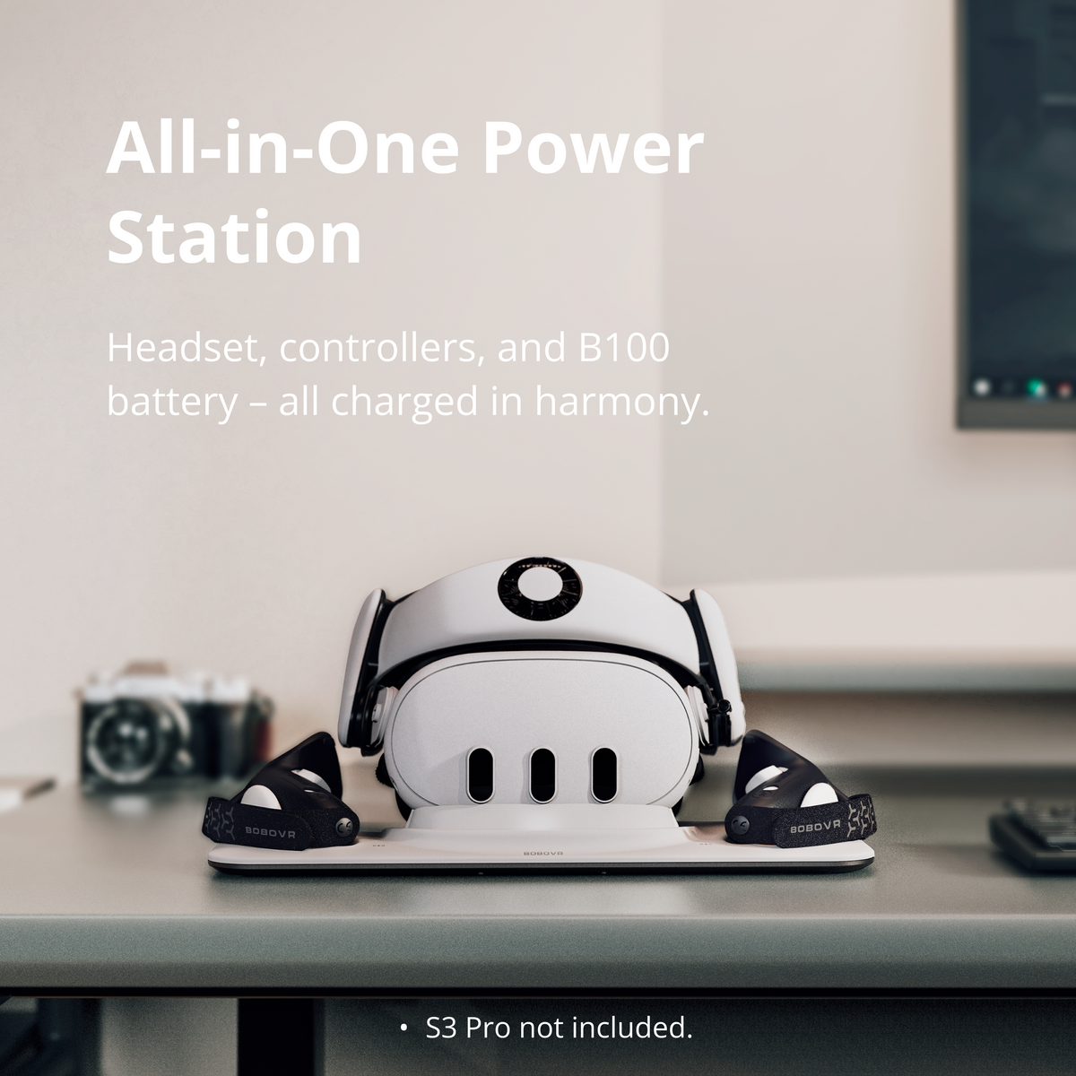 BOBOVR Quest 3 All-in-One Charging Dock