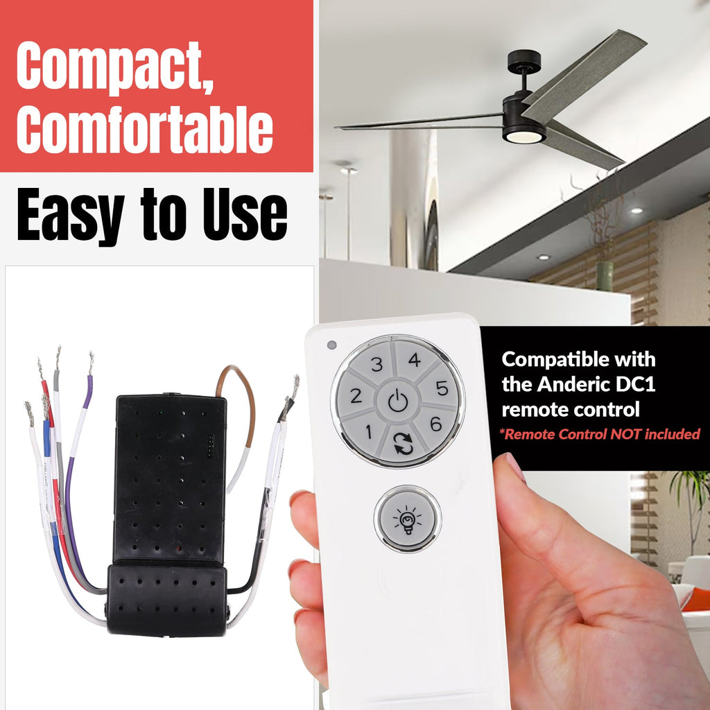 Anderic DC Ceiling Fan Receiver