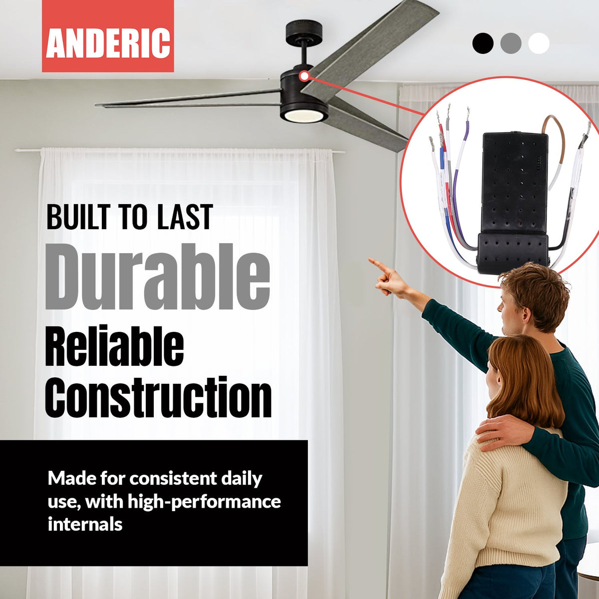 Anderic DC Ceiling Fan Receiver
