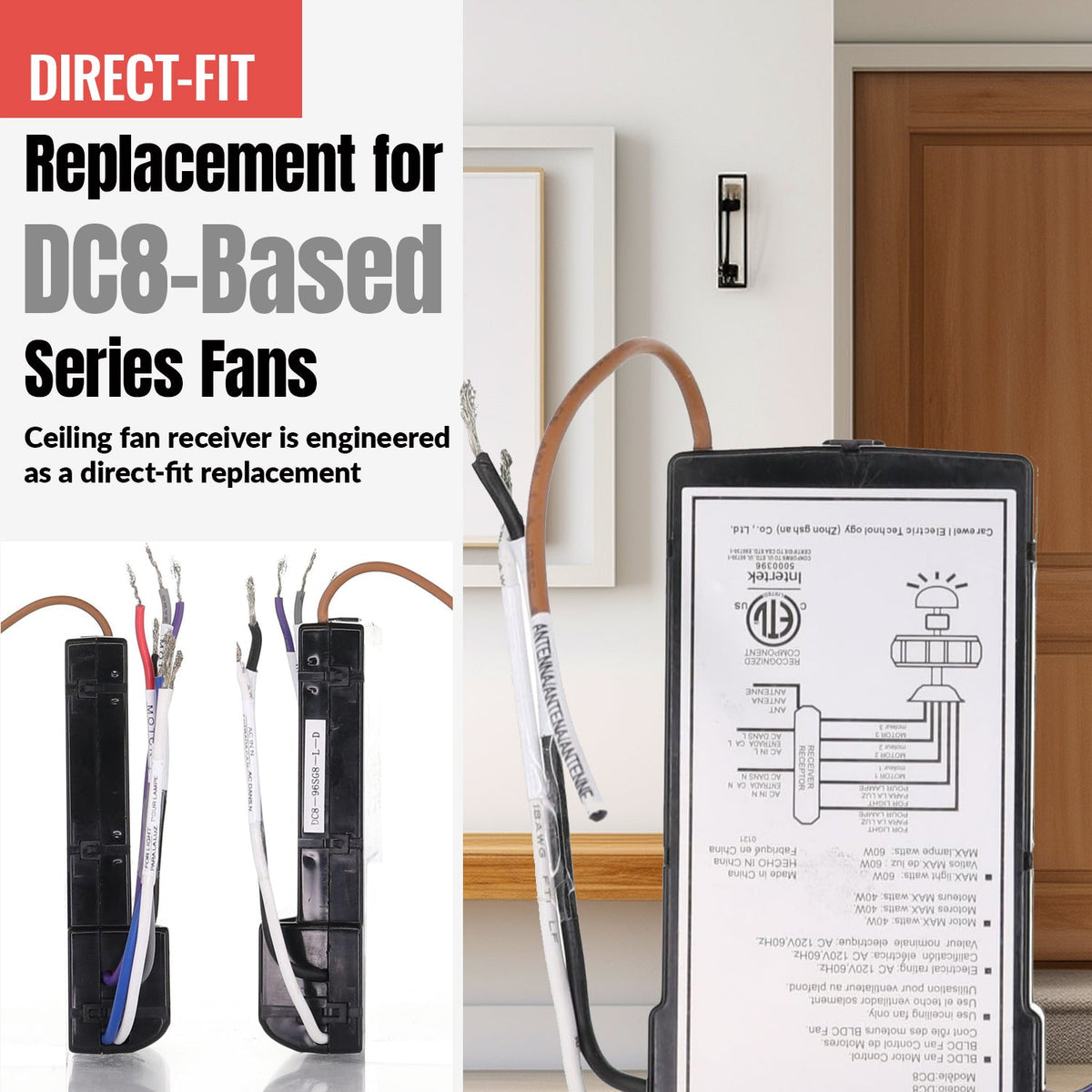 Anderic DC Ceiling Fan Receiver