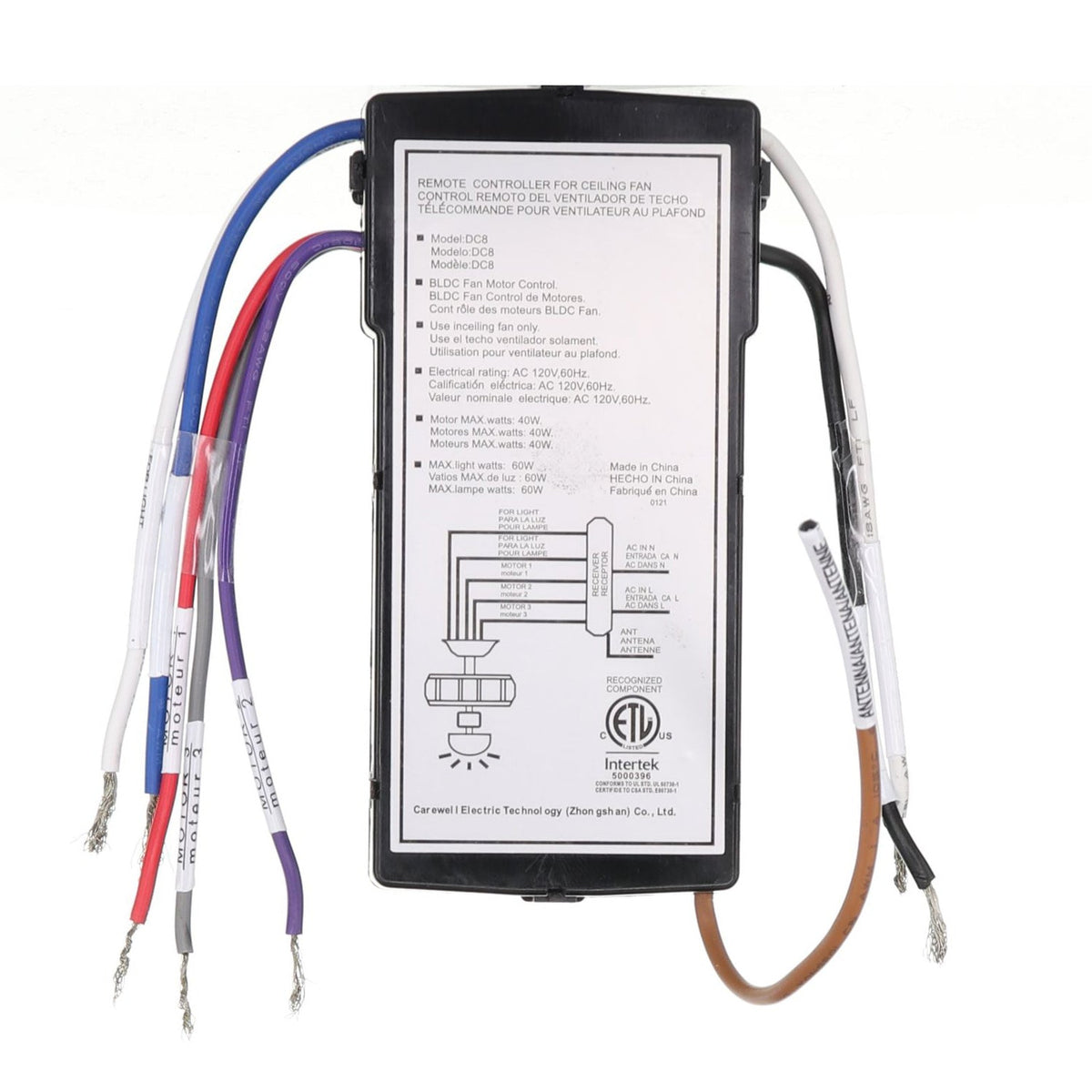 Anderic DC Ceiling Fan Receiver