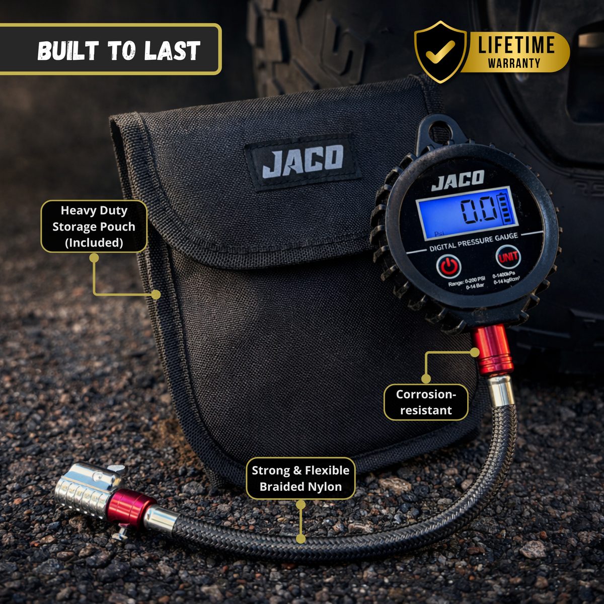 JACO Digital Tire Pressure Gauge