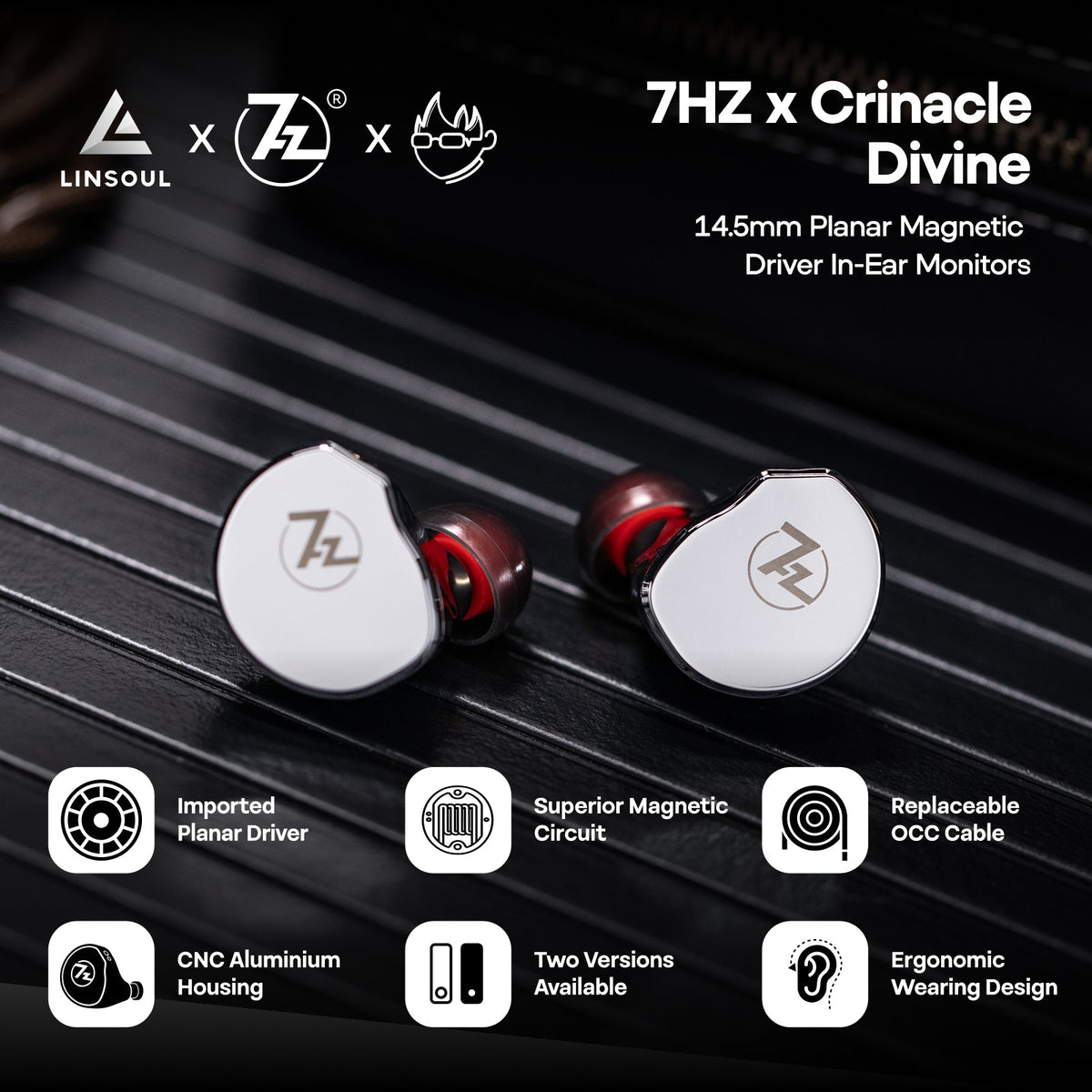 7HZ Planar Wired In-Ear Monitors