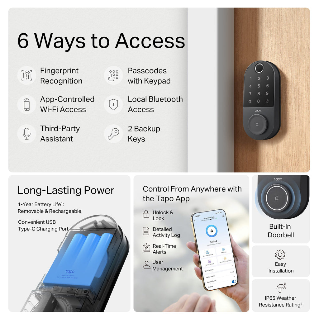 Tapo Smart Deadbolt Door Lock