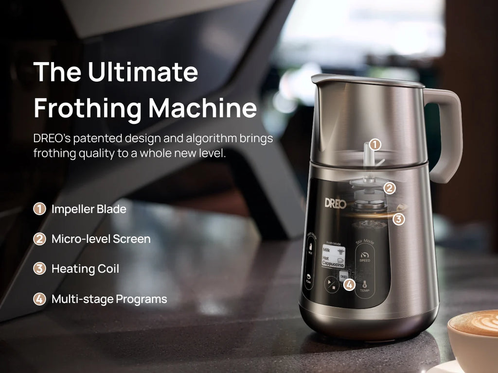 DREO Electric Milk Frother