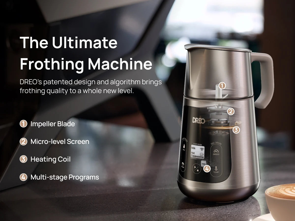 DREO Electric Milk Frother