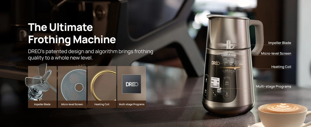 DREO Electric Milk Frother