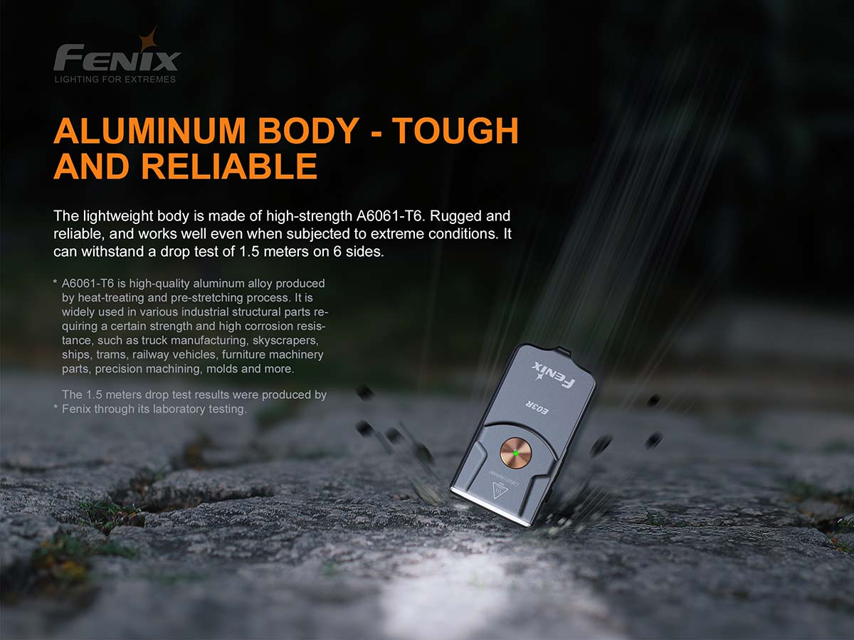 Fenix USB-C Rechargeable Keychain Flashlight