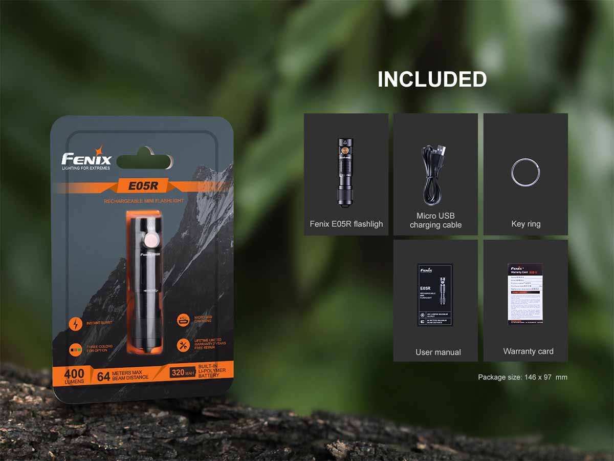 Fenix Rechargeable Keychain Flashlight
