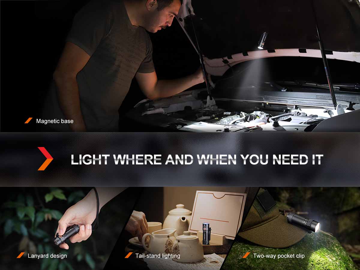 Fenix USB-C Rechargeable EDC Flashlight