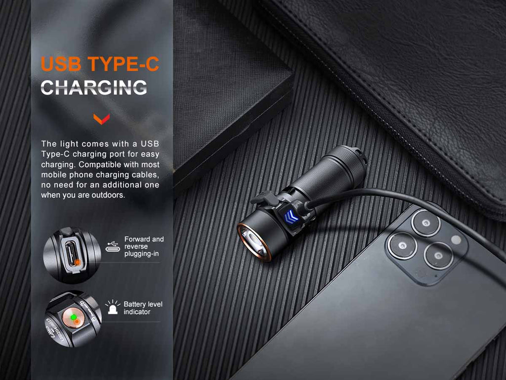 Fenix USB-C Rechargeable EDC Flashlight