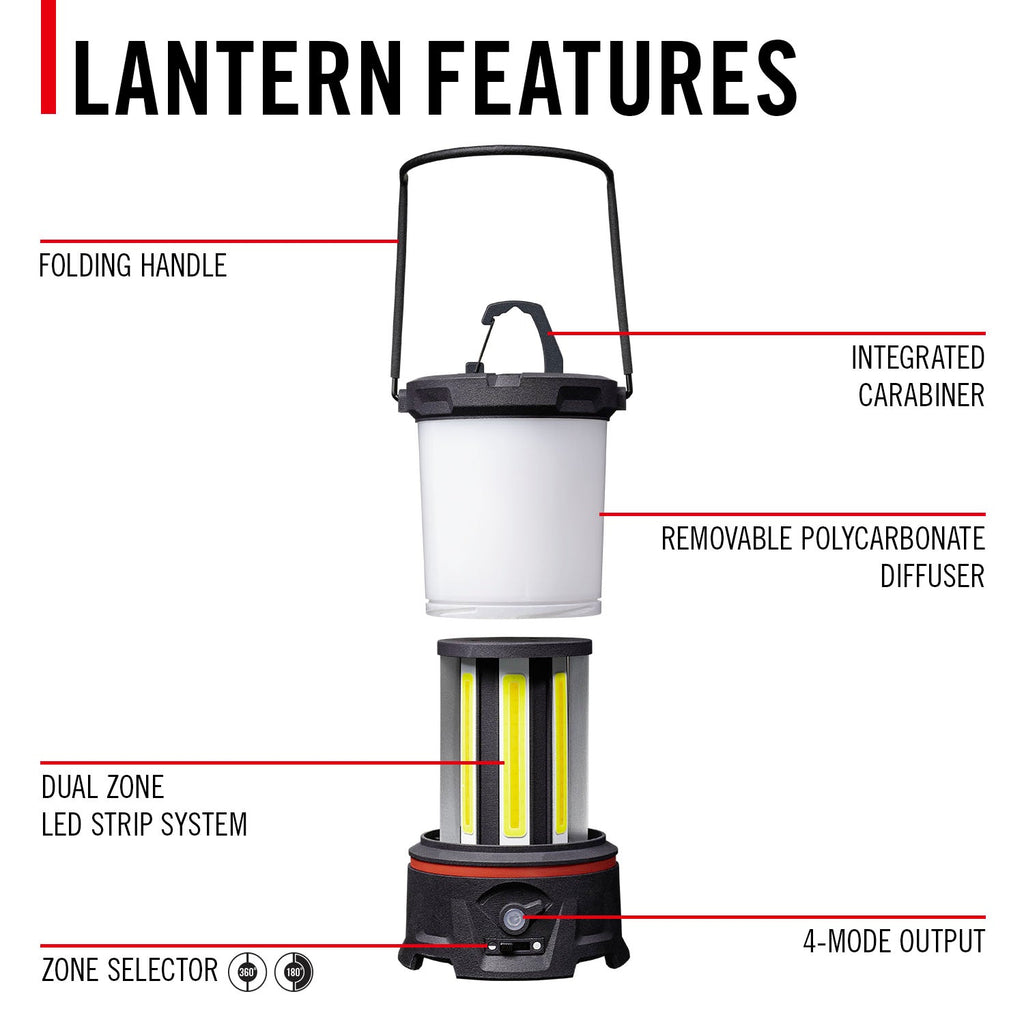 COAST Products Rechargeable Dual-Zone Lantern