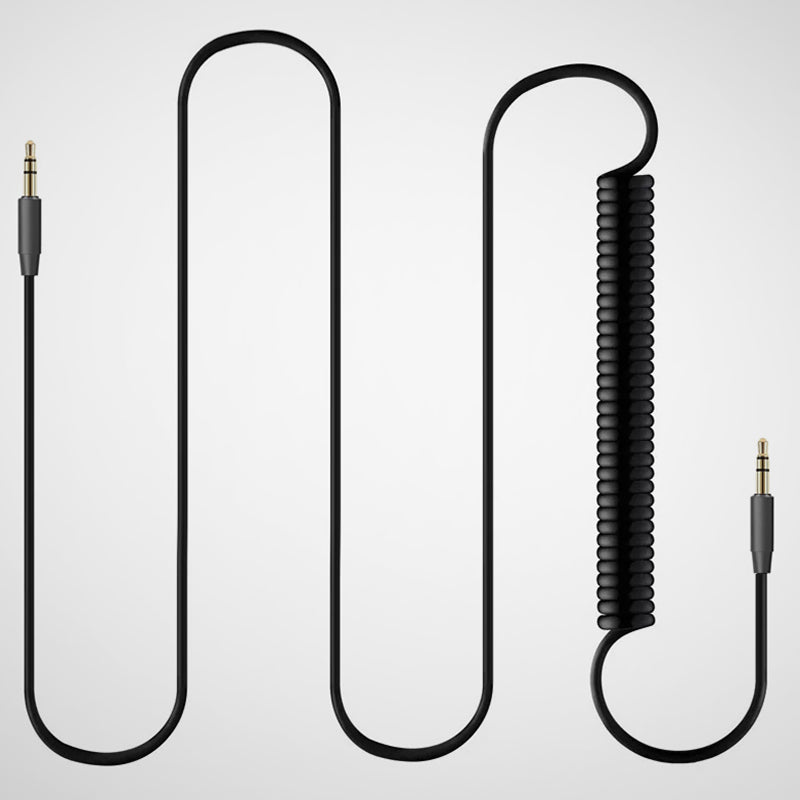 écoute audio Coiled 3.5mm Stereo AUX Cable