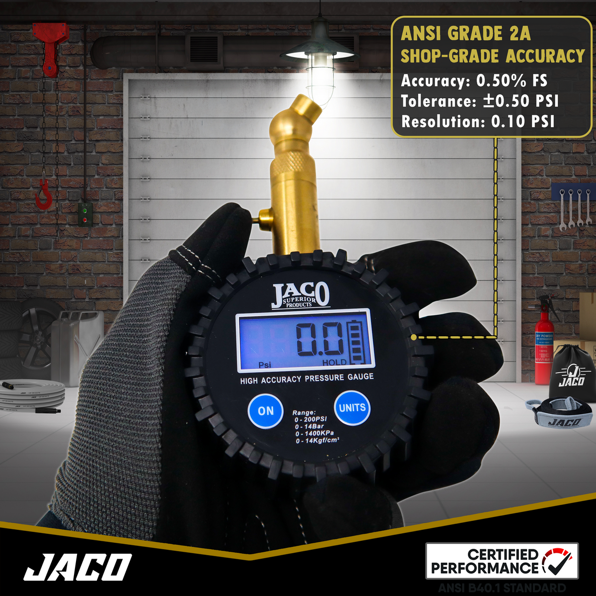JACO Digital Tire Pressure Gauge