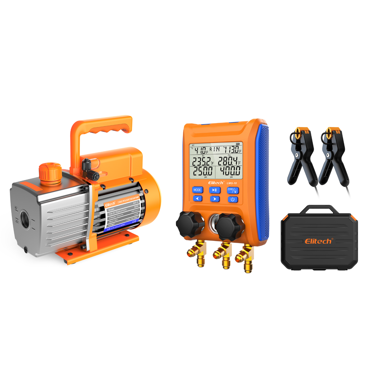 Elitech HVAC Digital Manifold Gauge