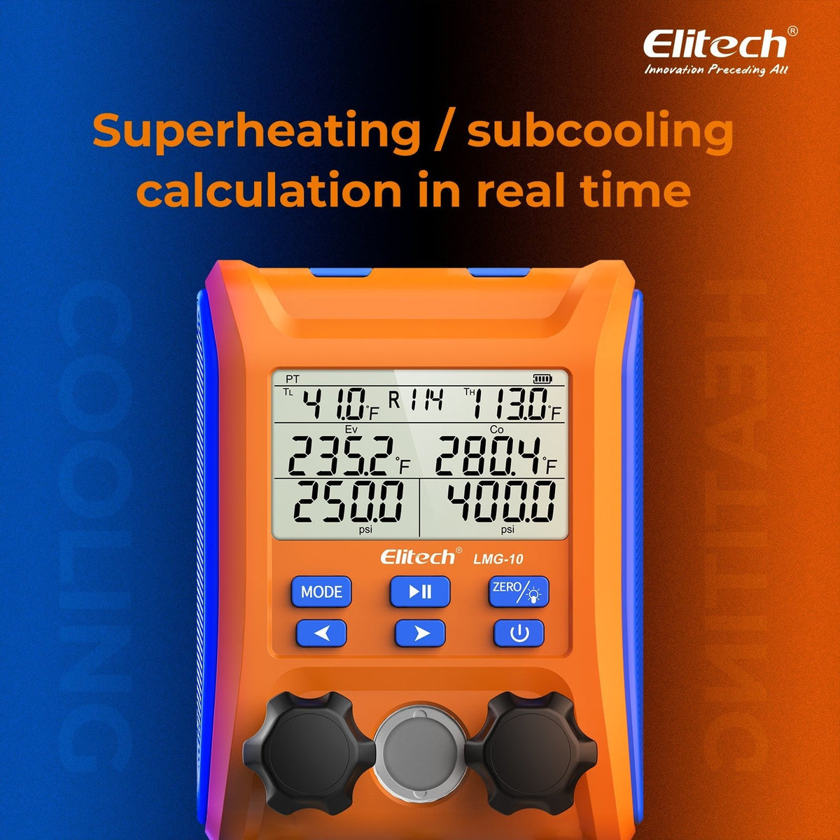 Elitech HVAC Digital Manifold Gauge