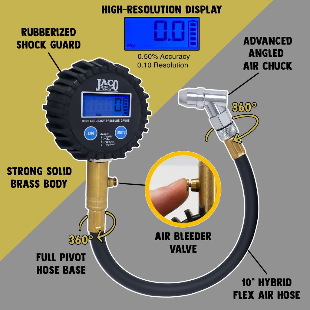 JACO Digital Tire Pressure Gauge