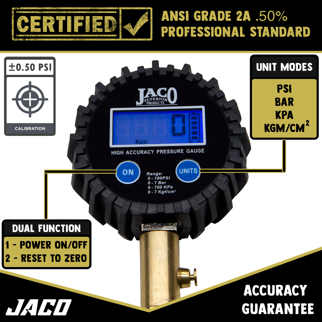 JACO Digital Tire Pressure Gauge