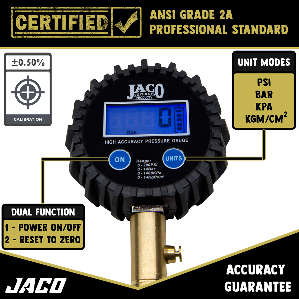 JACO Digital Tire Pressure Gauge