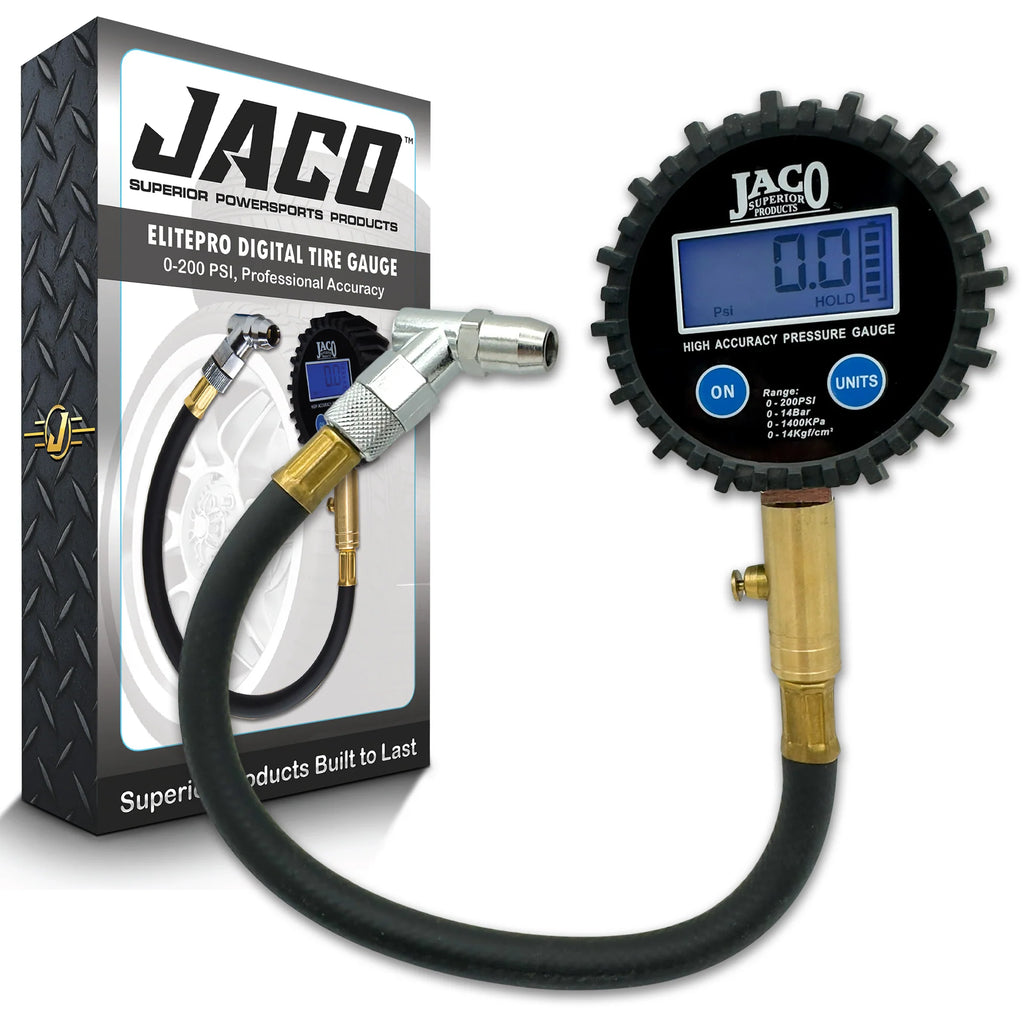 JACO ElitePro 200 PSI digital tire pressure gauge