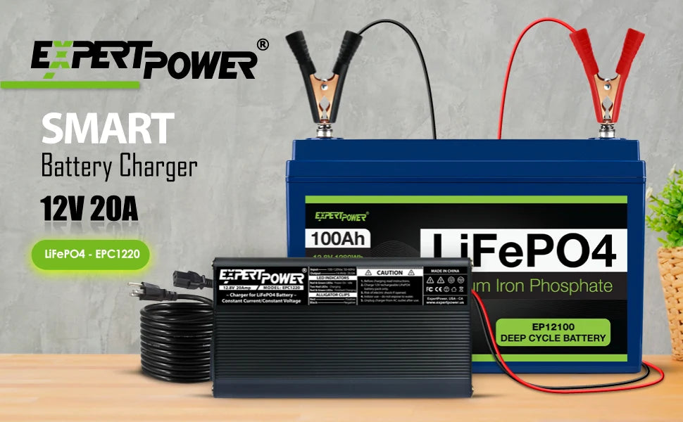 ExpertPower Direct LiFePO4 Battery Charger