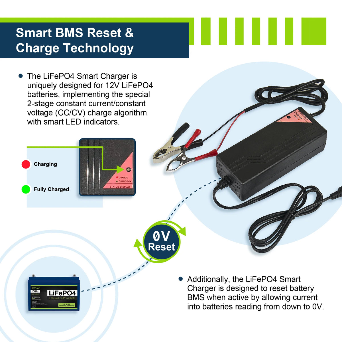 ExpertPower Direct LiFePO4 Battery Charger
