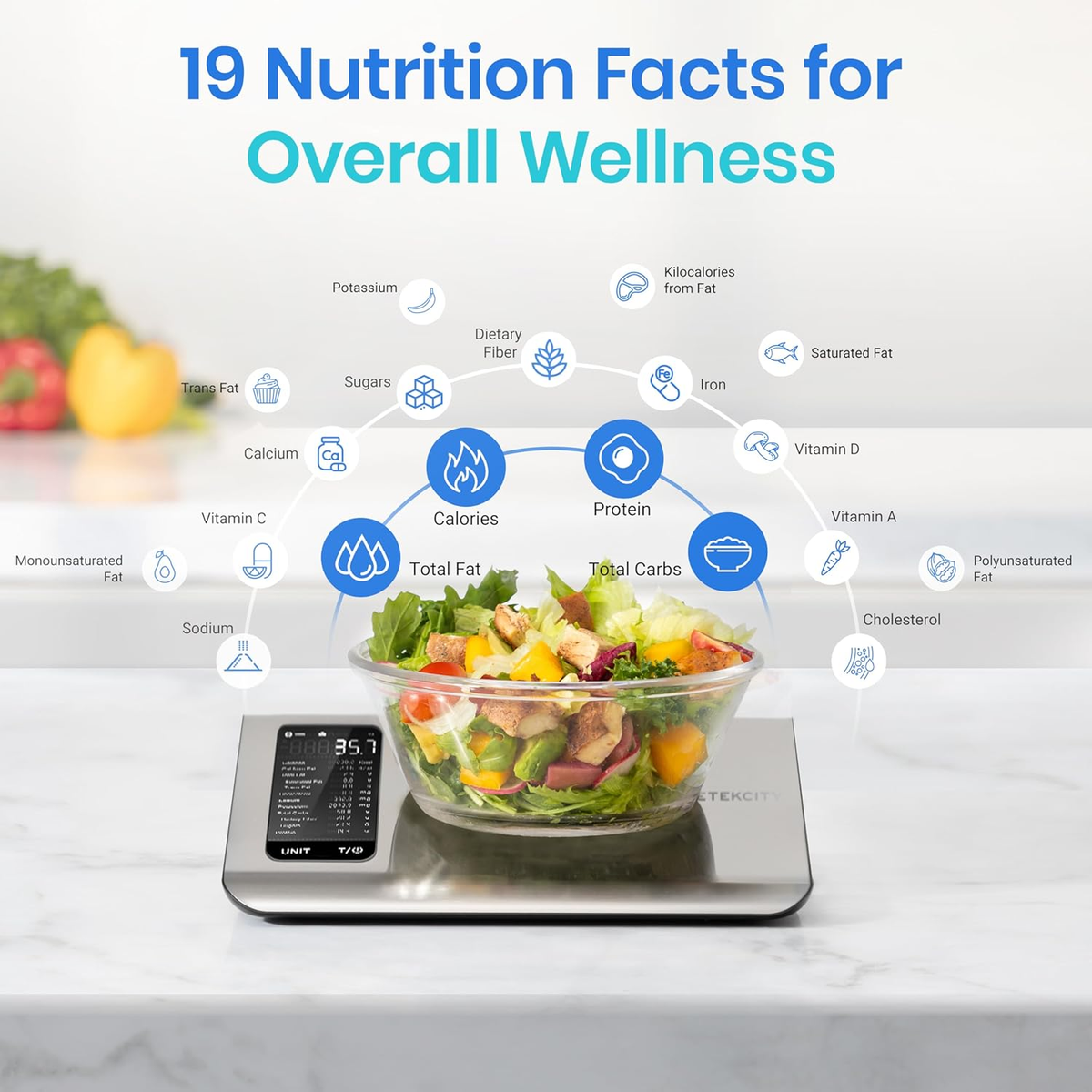 Etekcity Smart Nutrition Kitchen Scale