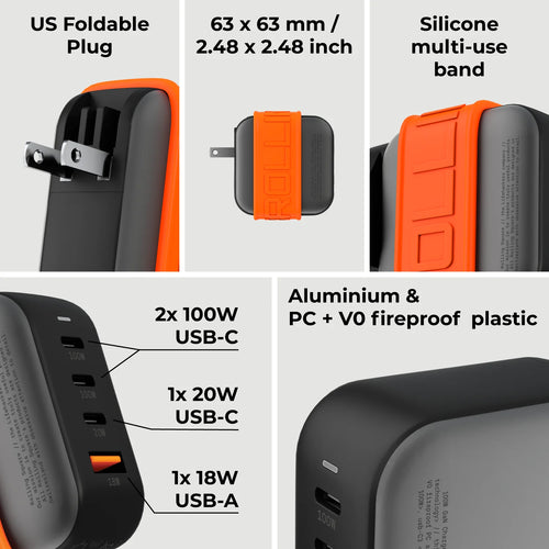 Rolling Square USB Wall Charger