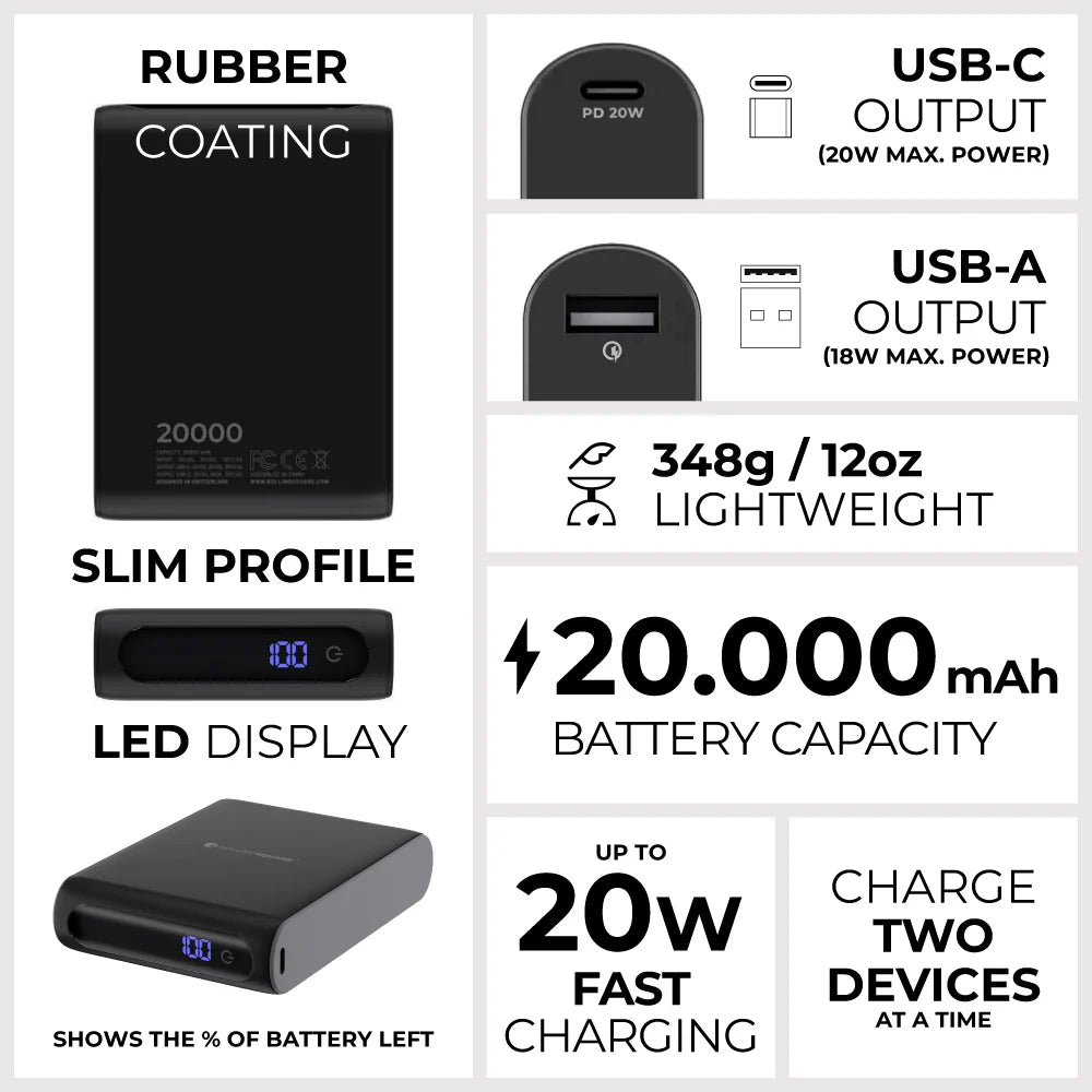 Rolling Square Portable Power Bank