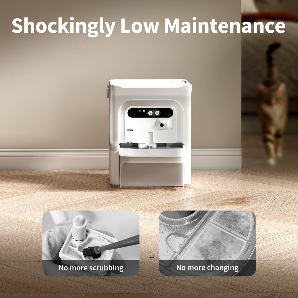AI Camera & Maximum Hygiene Smart Pet Water Fountain
