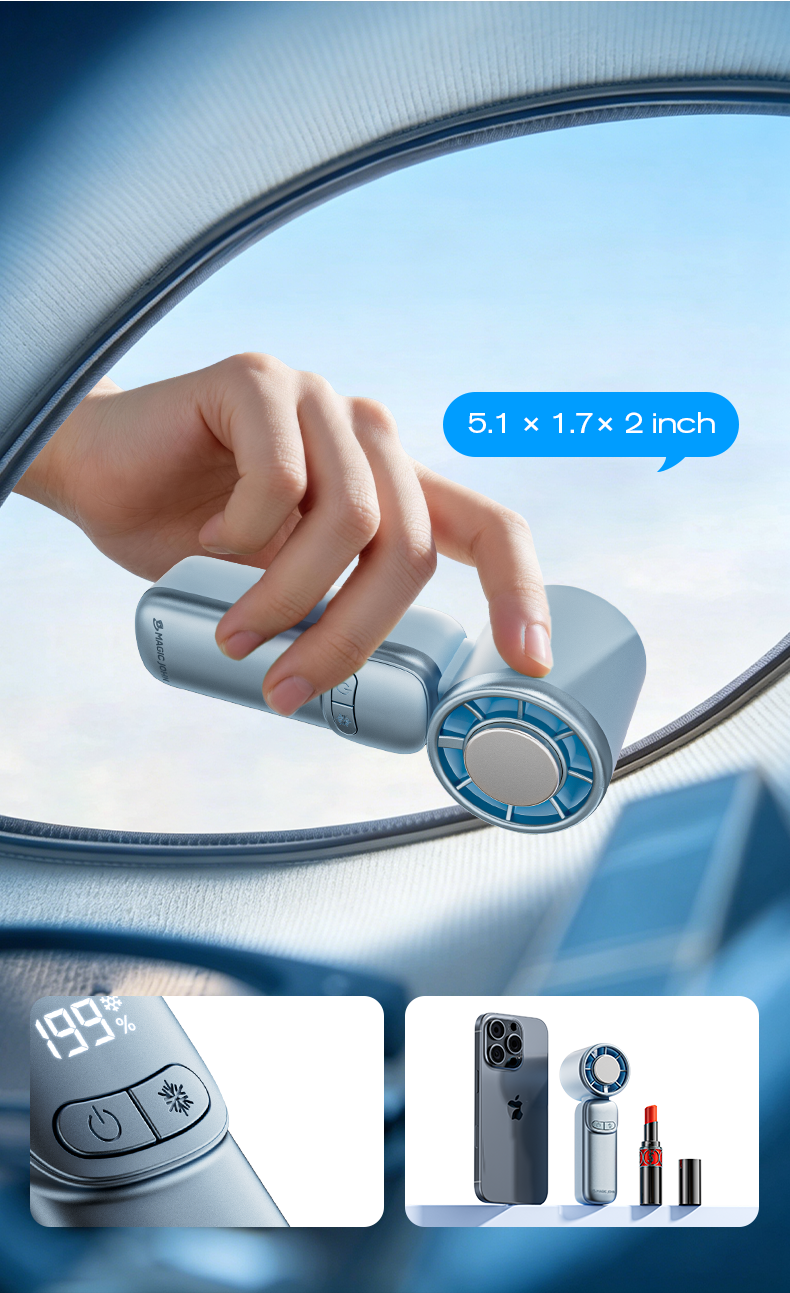 MAGIC JOHN Portable Handheld Fan