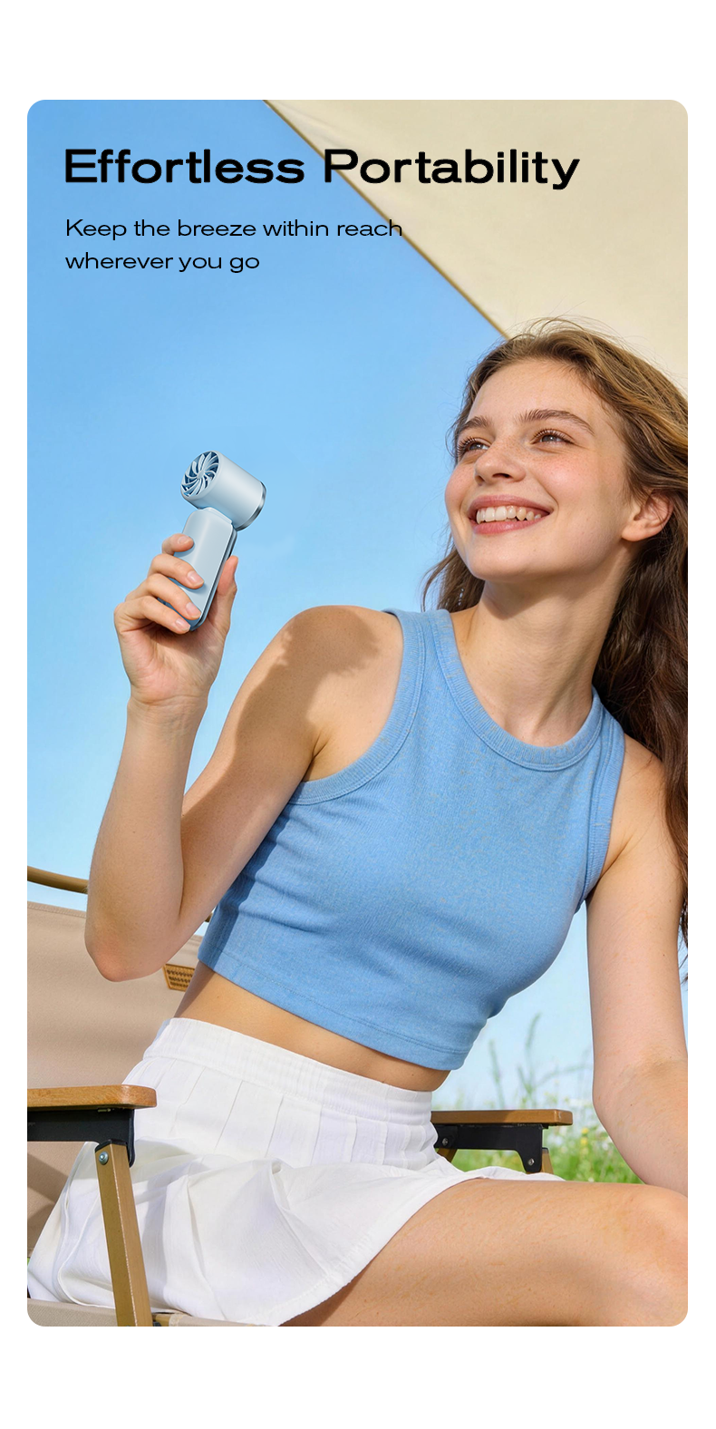 MAGIC JOHN Portable Handheld Fan