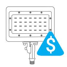 Wen Lighting Adjustable Knuckle-Mount LED Flood Light