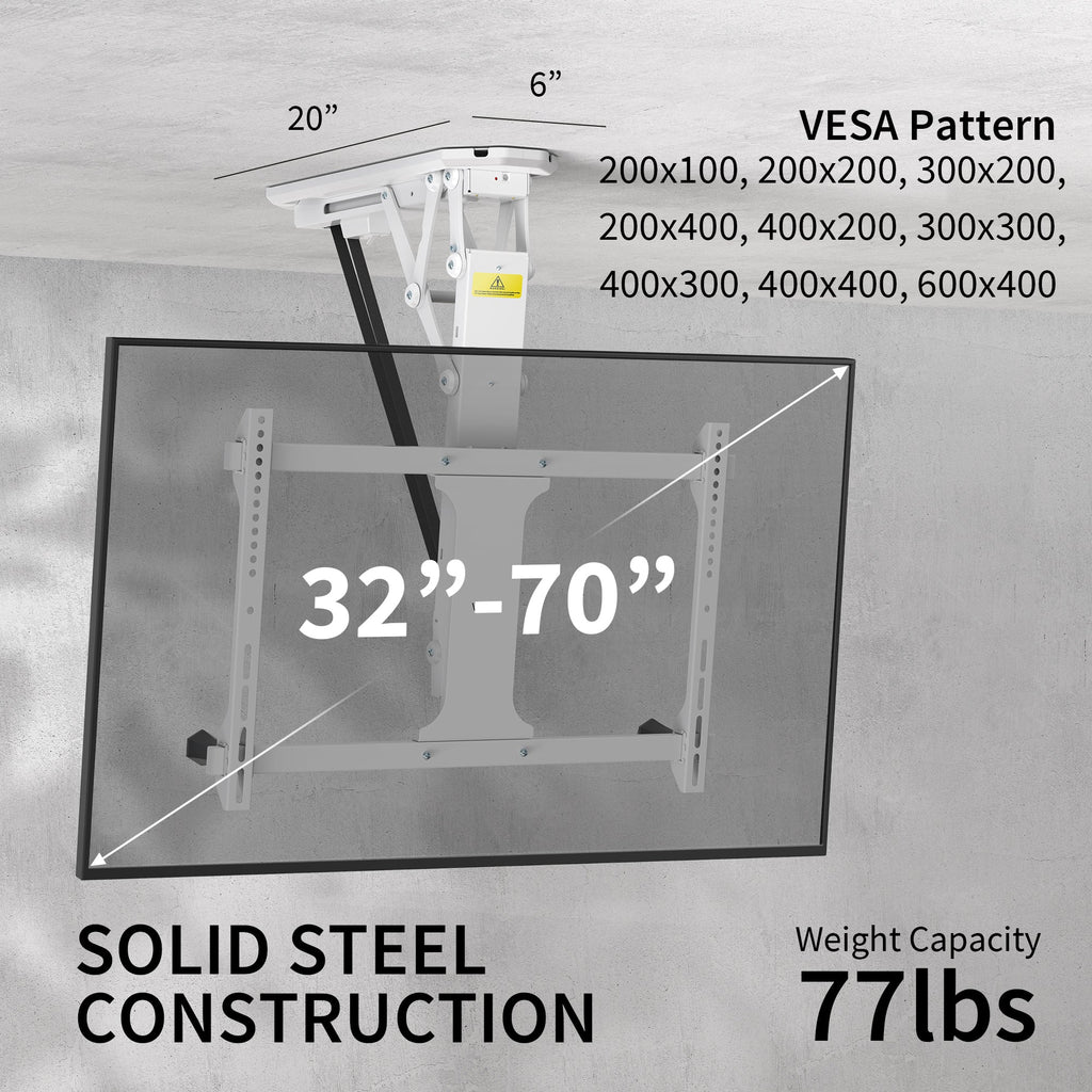 VIVO Motorized Ceiling Television Mounts