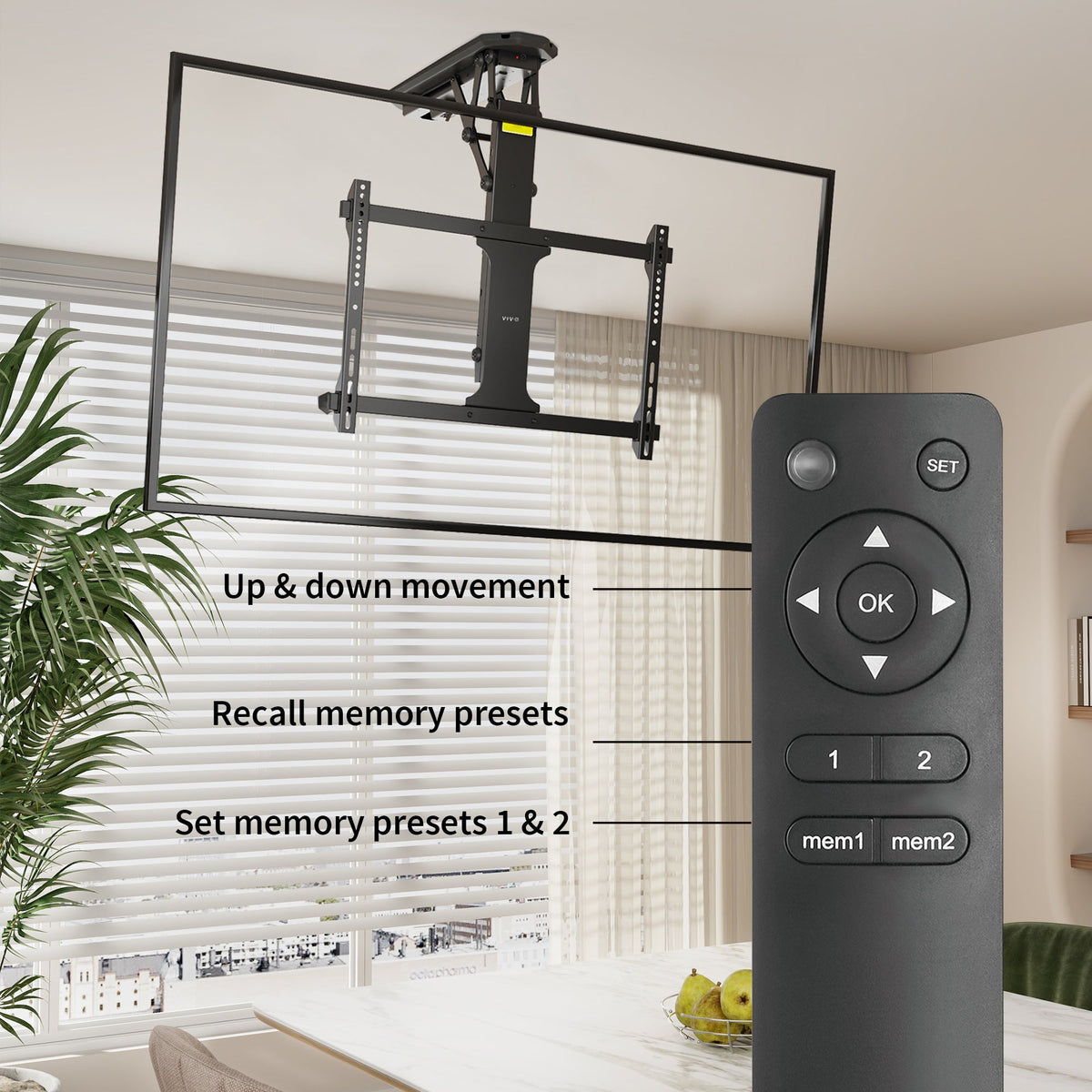 VIVO Motorized Ceiling Television Mounts
