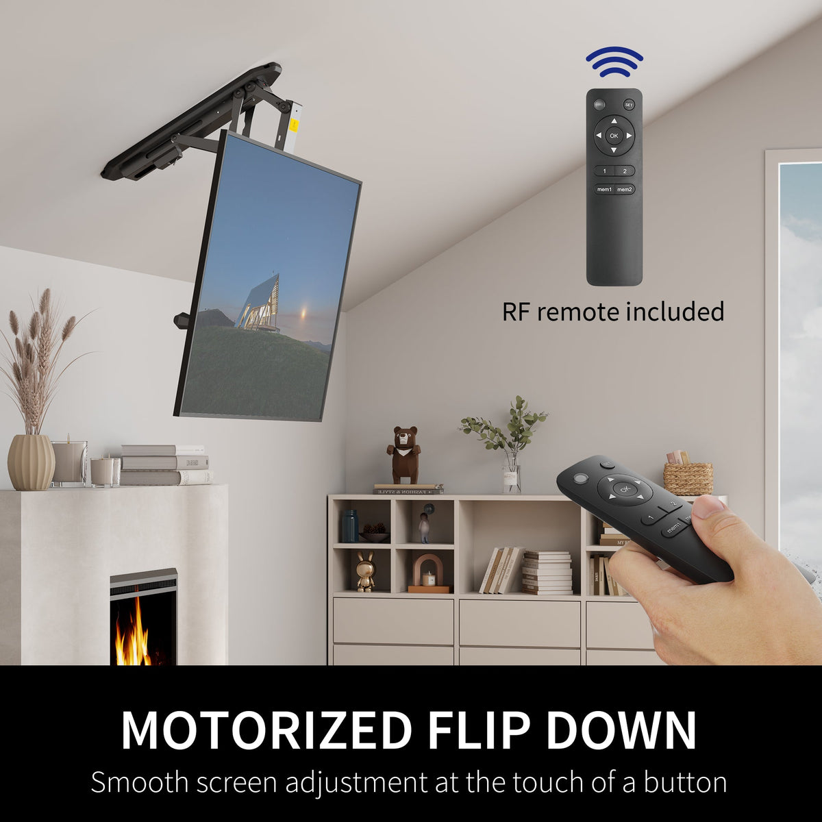 VIVO Motorized Ceiling Television Mounts