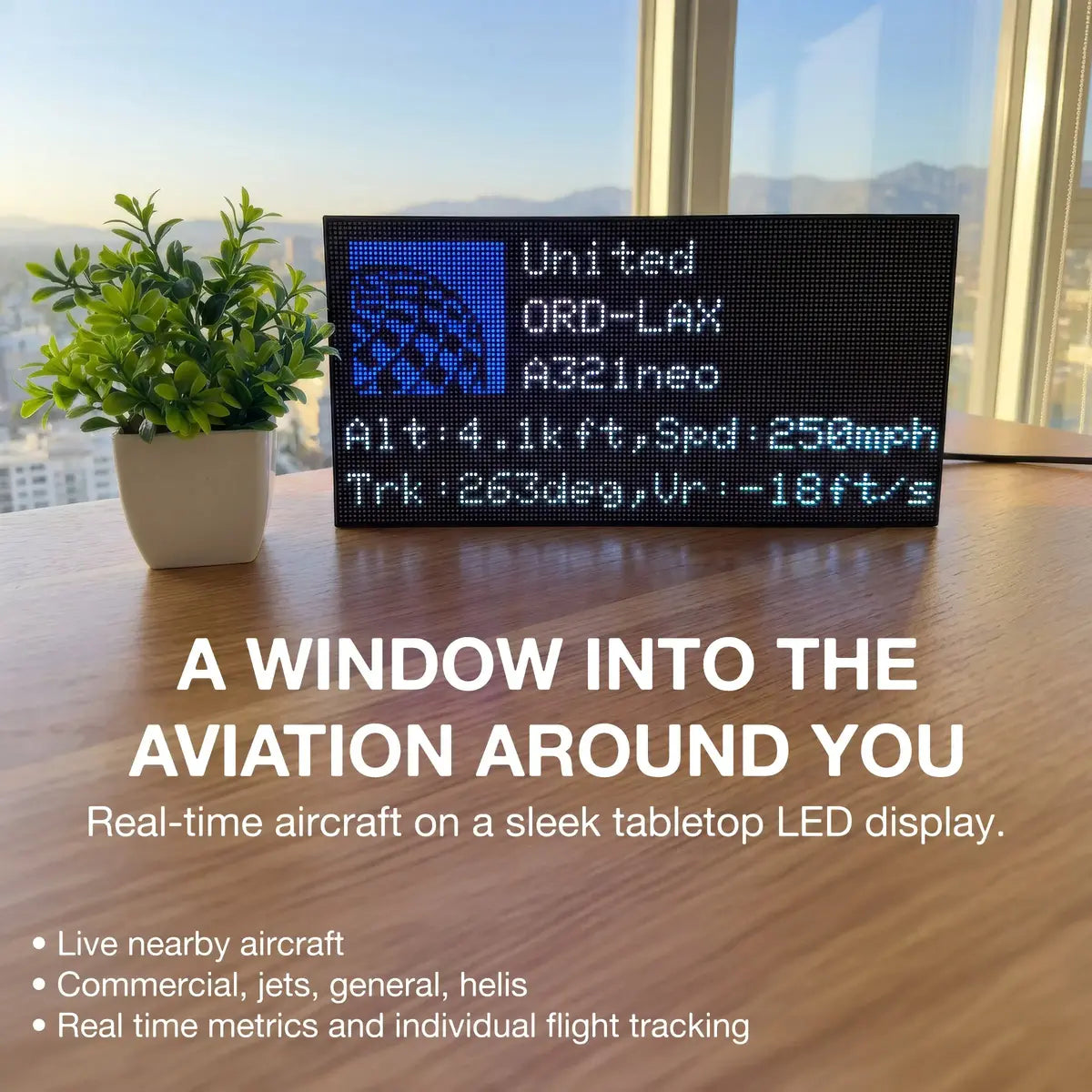 TheFlightWall Flight Tracking LED Display