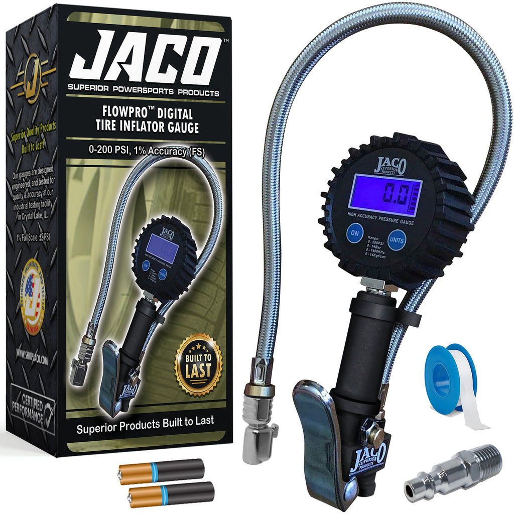 JACO Digital Tire Inflator Pressure Gauge