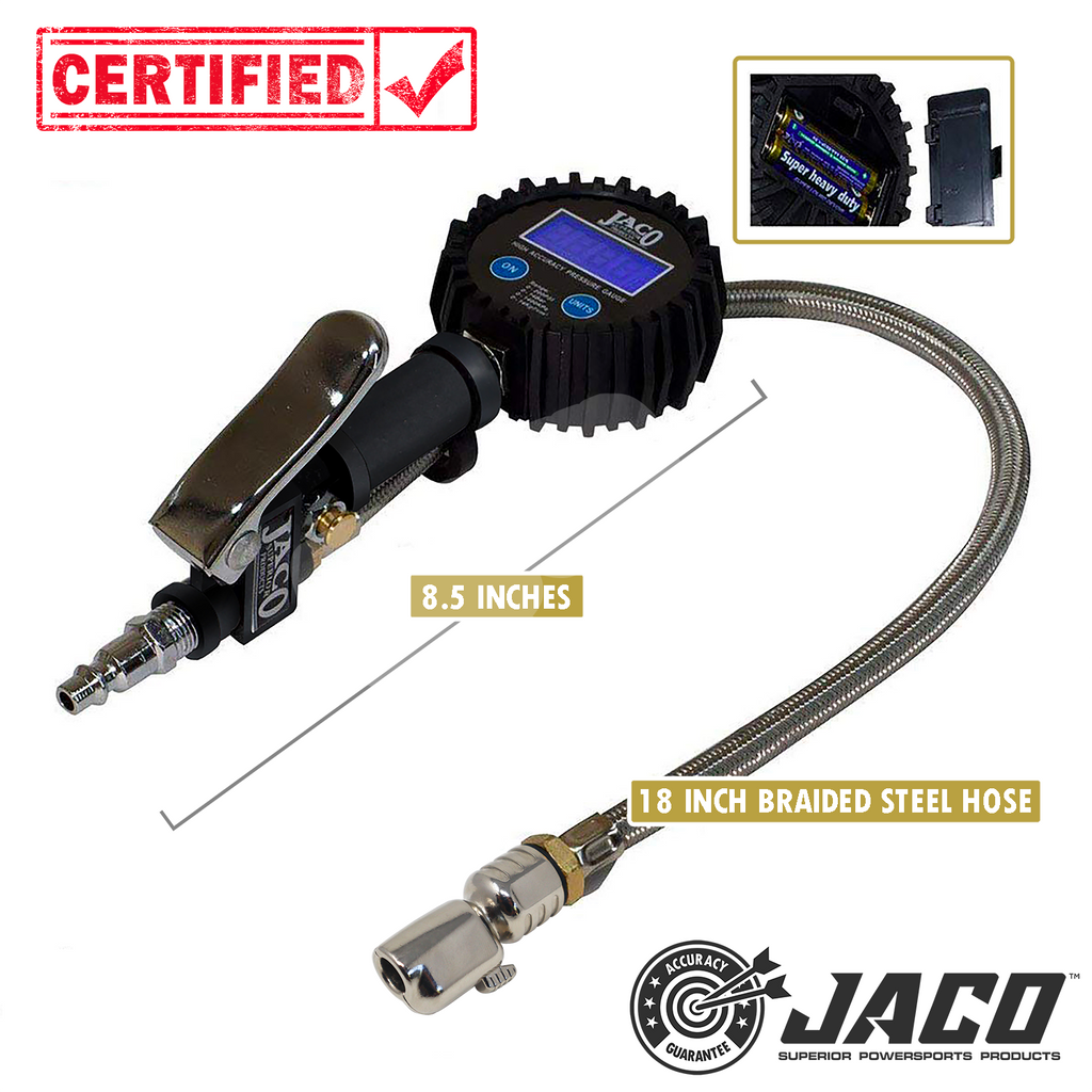 JACO Digital Tire Inflator Pressure Gauge