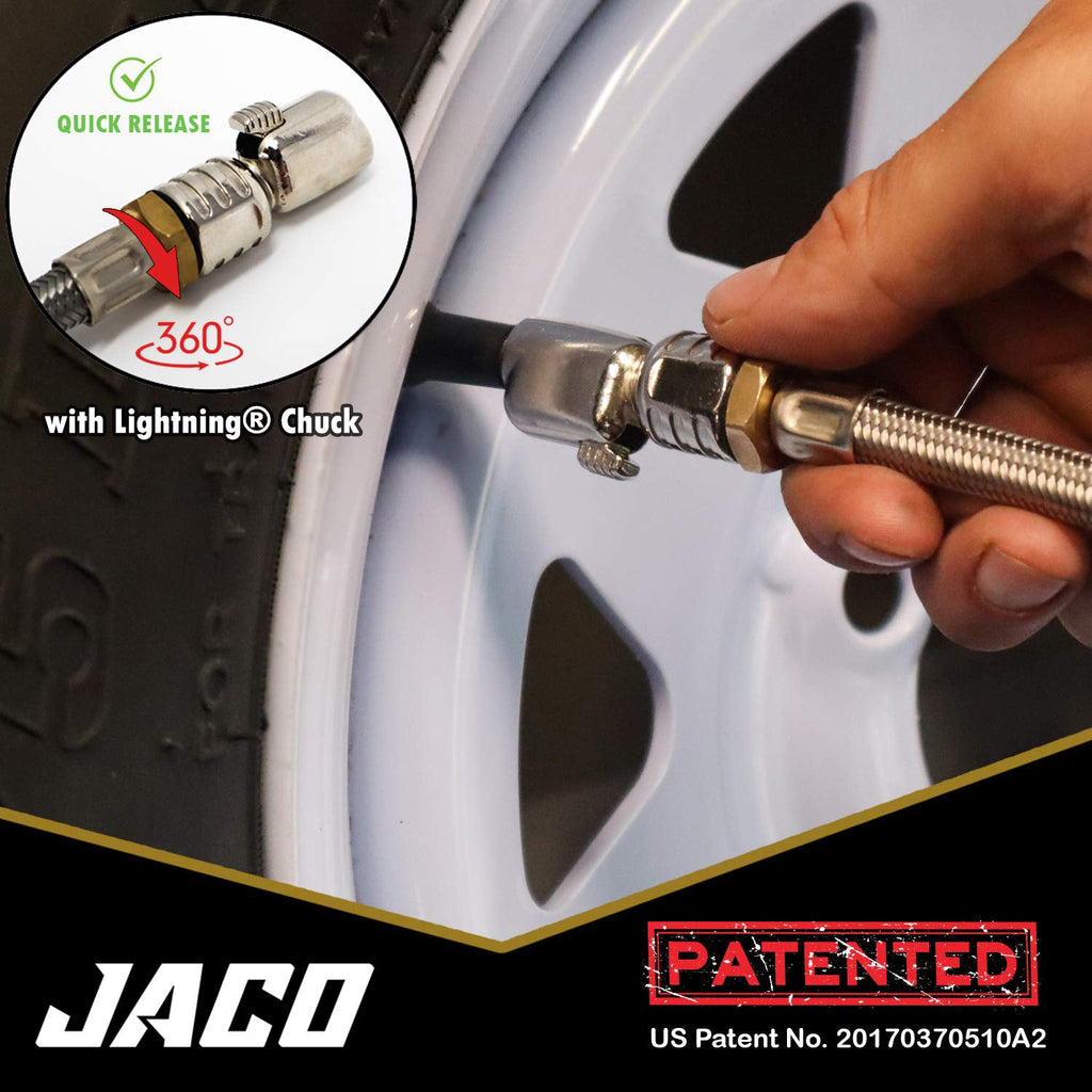 JACO Digital Tire Inflator Pressure Gauge