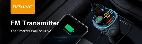 Rexing USA Car FM Transmitter and Charger