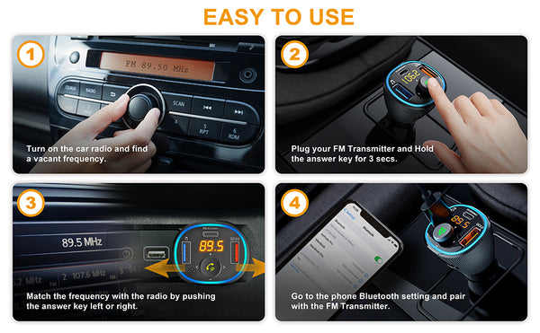 Rexing USA Car FM Transmitter and Charger