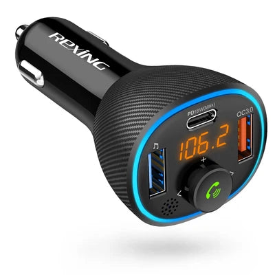 Rexing USA Car FM Transmitter and Charger