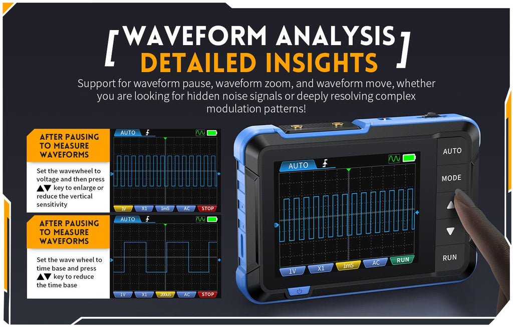 FNIRSI Handheld Digital Oscilloscope and Waveform Generator