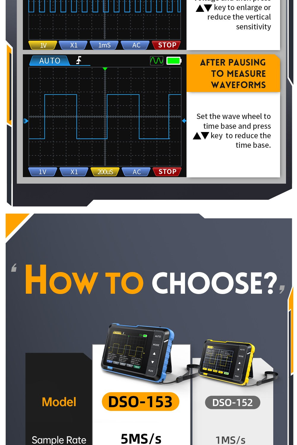 FNIRSI Handheld Digital Oscilloscope and Waveform Generator