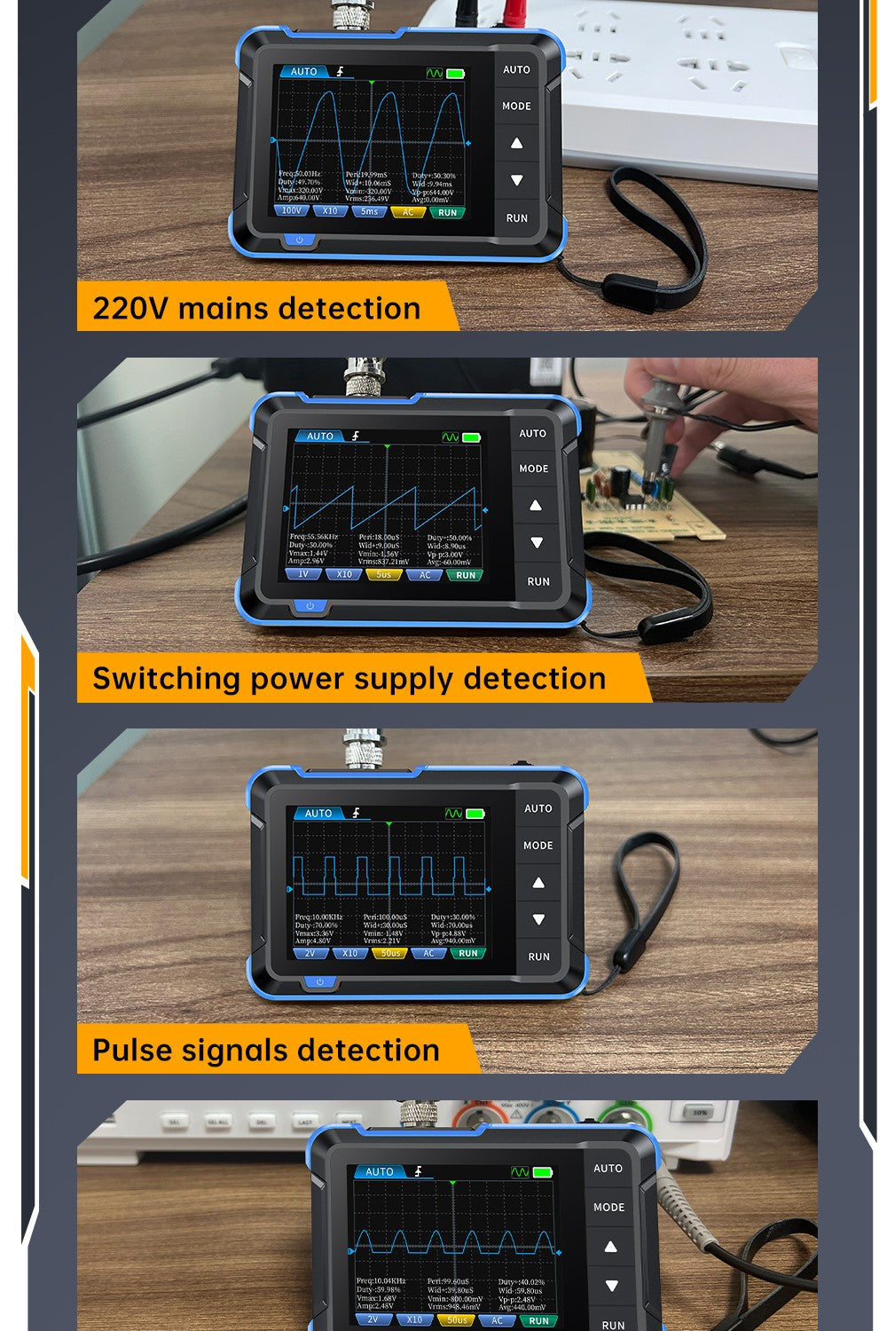 FNIRSI Handheld Digital Oscilloscope and Waveform Generator