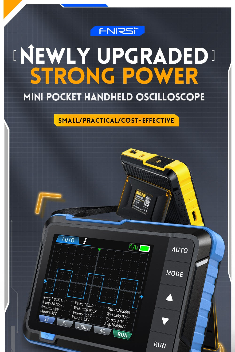 FNIRSI Handheld Digital Oscilloscope and Waveform Generator