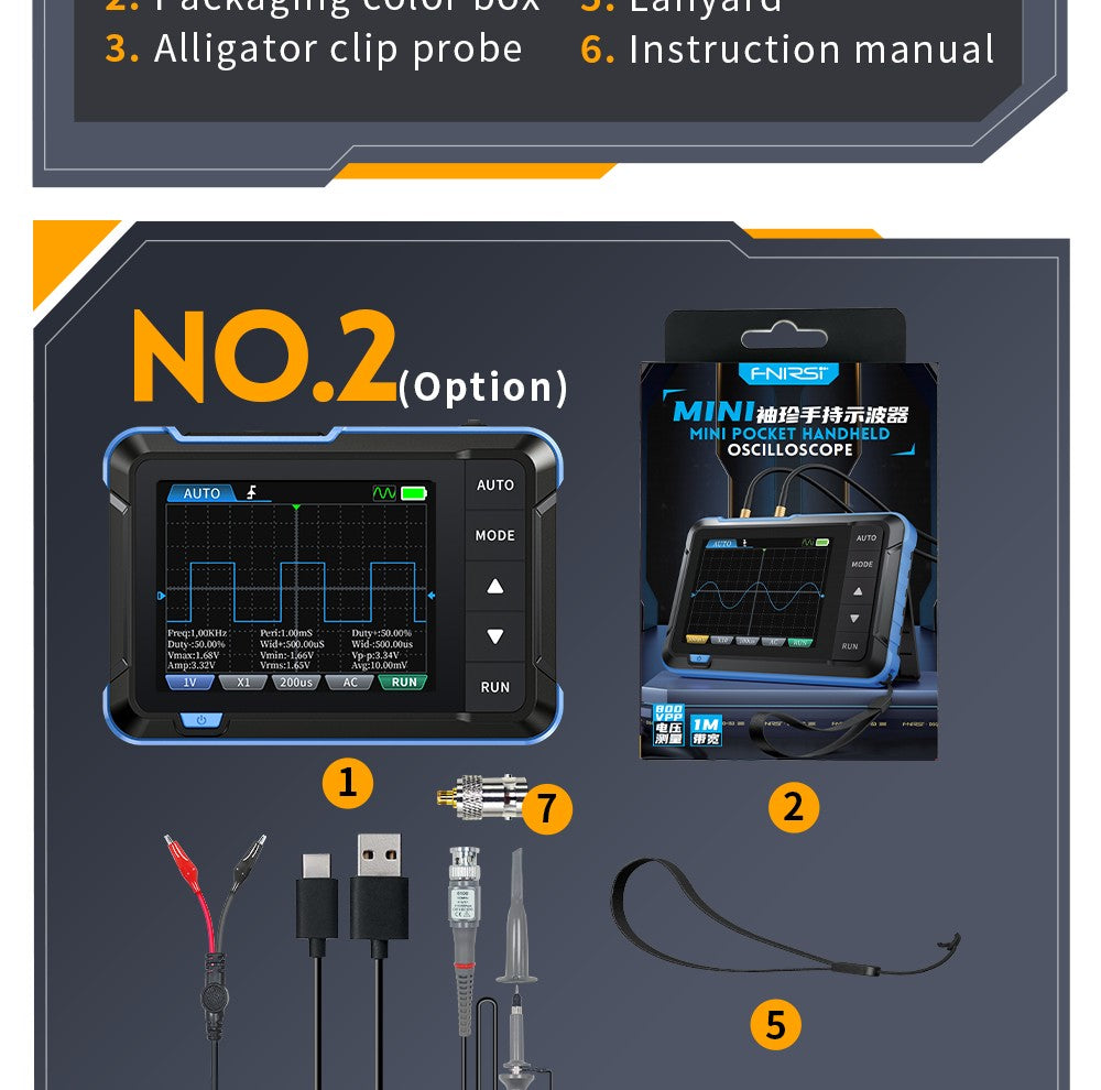 FNIRSI Handheld Digital Oscilloscope and Waveform Generator