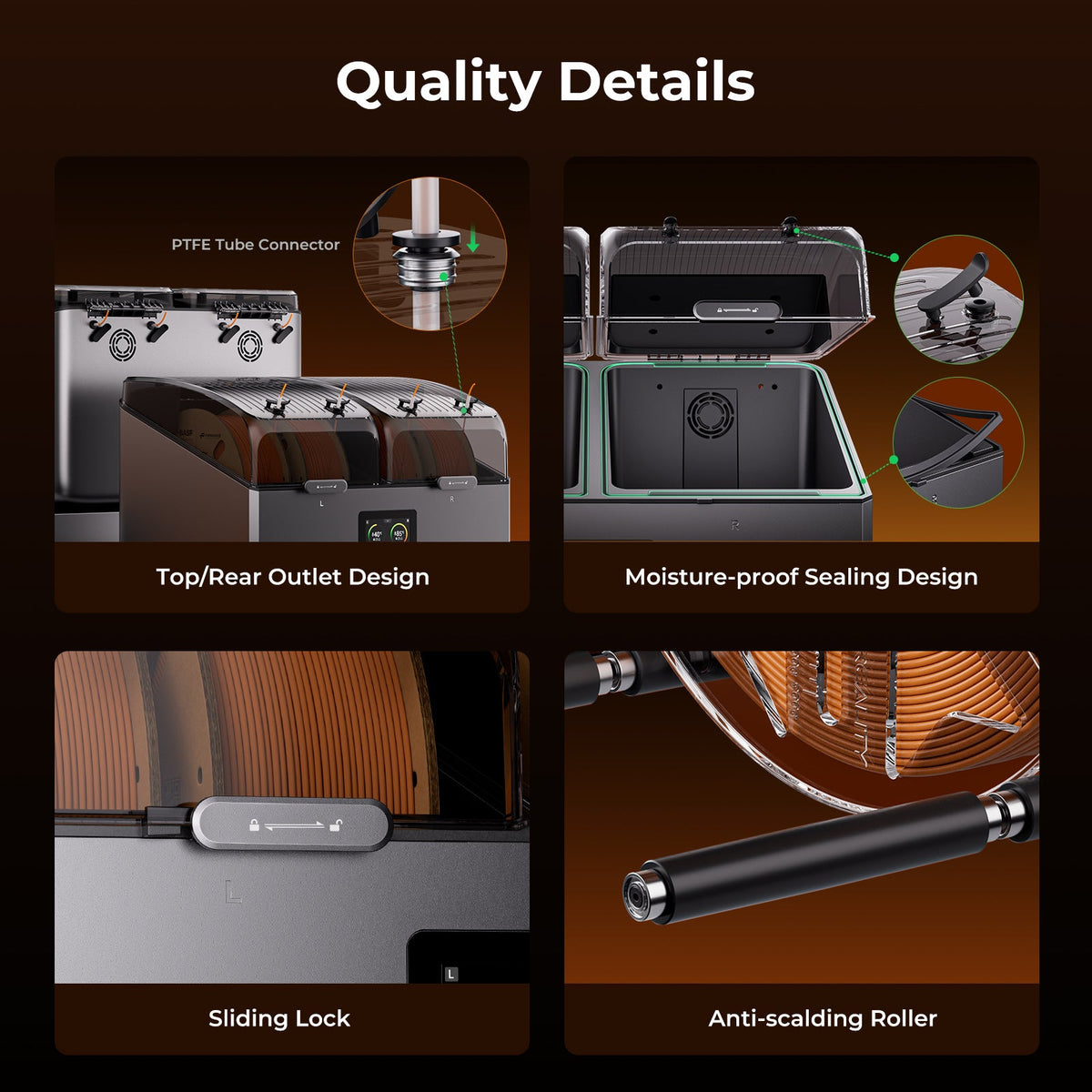 Creality USA Four-Spool Filament Dryer